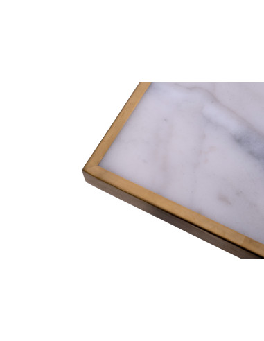 Tampo Dourado Mármore Branca