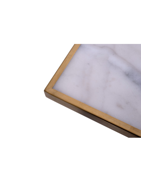 Tampo Dourado Mármore Branca