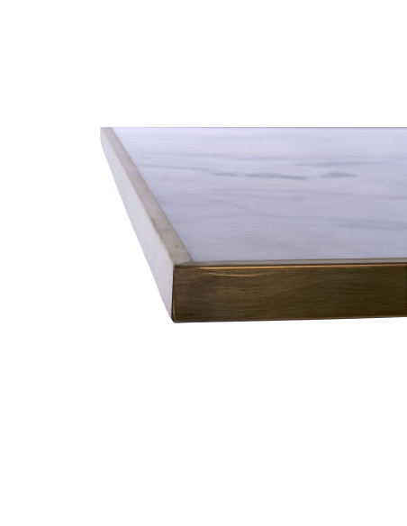 Tampo Dourado Mármore Branca